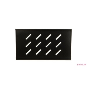 Lanberg polc 19'' rack szekrényhez 450mm (1U, 500x280mm, teherbírás 20kg-ig) fek