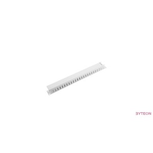 Lanberg kabelrendező 1U takarópanellel 19'' rack szekrényhez szürke