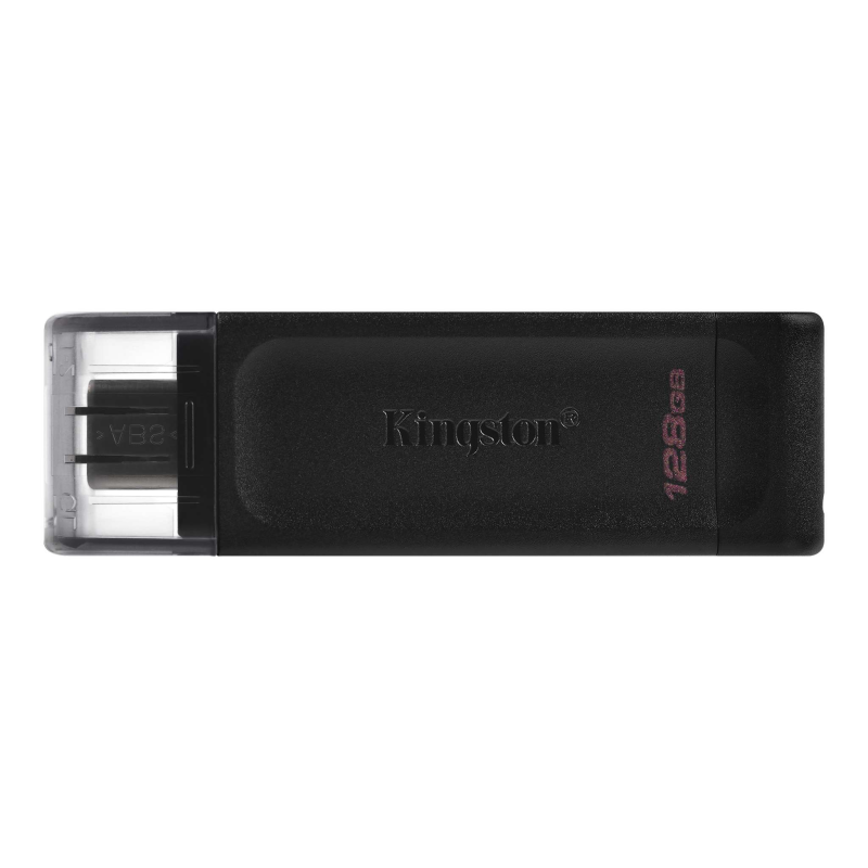 Kingston Technology DataTraveler 70 USB flash meghajtó 128 GB USB C-típus 3.2 Gen 1 (3.1 Gen 1) Fekete