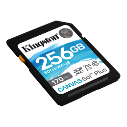 Kingston Technology Canvas Go! Plus memóriakártya 256 GB SD Class 10 UHS-I