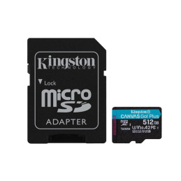 Kingston Technology Canvas Go! Plus memóriakártya 512 GB MicroSD Class 10 UHS-I