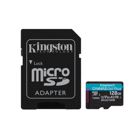 Kingston Technology Canvas Go! Plus memóriakártya 128 GB MicroSD Class 10 UHS-I