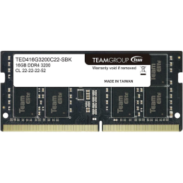 TeamGroup Elite 16GB DDR4 3200MHz CL22-22-22-52 notebook memória