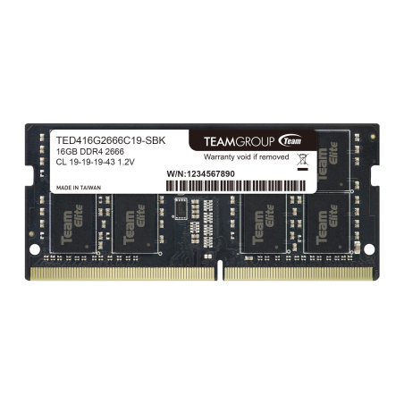 TeamGroup Elite 16GB DDR4 2666MHz CL19-19-19-43 notebook memóriamodul