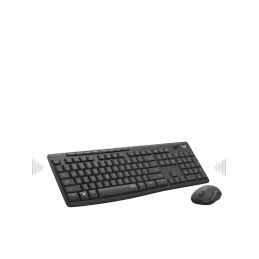 Logitech MK295 Silent Wireless Combo billentyűzet Vezeték nélküli RF QWERTZ Német Fekete