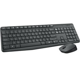 Logitech MK235 billentyűzet Vezeték nélküli RF QWERTZ Német Szürke