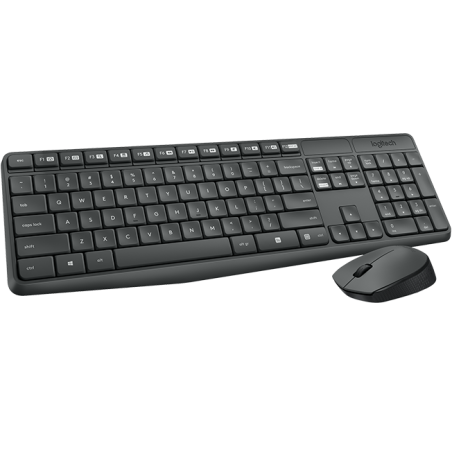 Logitech MK235 billentyűzet Vezeték nélküli RF QWERTZ Német Szürke