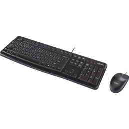 Logitech Desktop MK120 billentyűzet USB QWERTY Nemzetközi amerikai Fekete