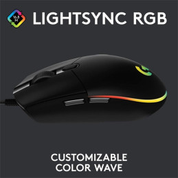 Logitech G203 Lightsync - Fekete