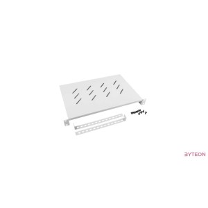 Lanberg fixed shelf 19'',1U, 483X300mm max load capacity up to 25kg grey