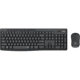 Logitech MK295 Silent Wireless Combo billentyűzet Vezeték nélküli RF Magyar Fekete