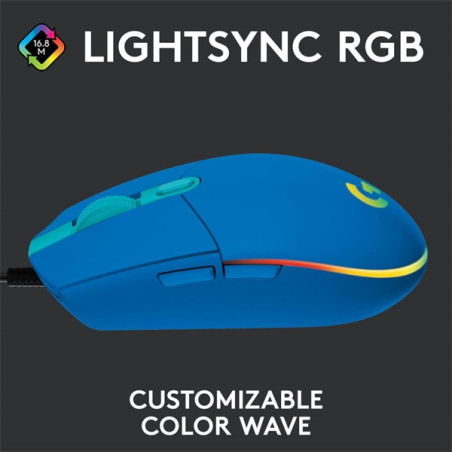 Logitech G203 Lightsync - Kék