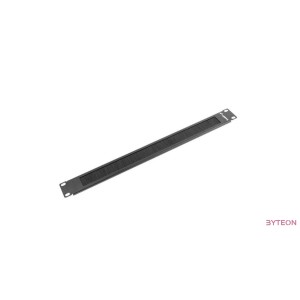 Lanberg kefés panel 1U 19'' rack szekrényhez fekete