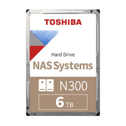 Toshiba N300 NAS Systems 6TB [3.5"/7200/256MB/SATA3] - Bulk