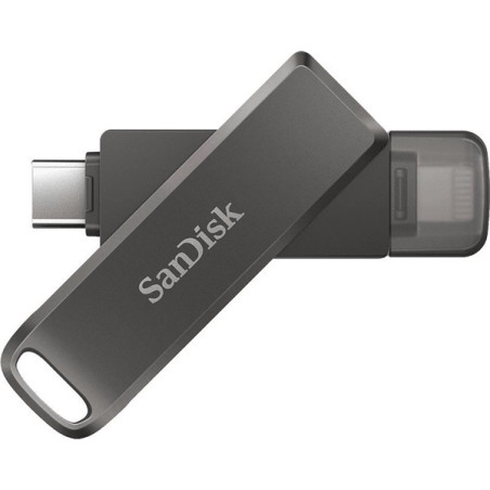 SanDisk iXpand Luxe USB flash meghajtó 256 GB USB Type-C / Lightning 3.2 Gen 1 (3.1 Gen 1) Fekete