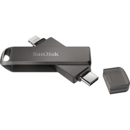 SanDisk iXpand Luxe USB flash meghajtó 256 GB USB Type-C / Lightning 3.2 Gen 1 (3.1 Gen 1) Fekete