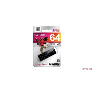 Silicon Power Memória USB Ultima U03 64GB USB 2.0 Fekete