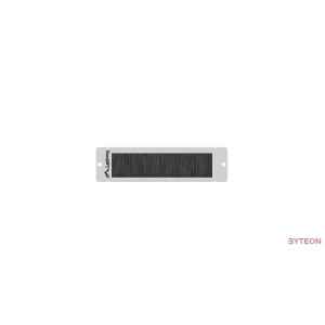 Lanberg cable entry brush panel 10'', gray