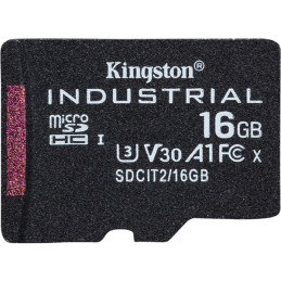 Kingston Technology Industrial memóriakártya 16 GB MicroSDHC UHS-I Class 10