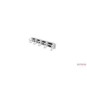 Lanberg cable management brush panel type B, 19'', 2U, grey