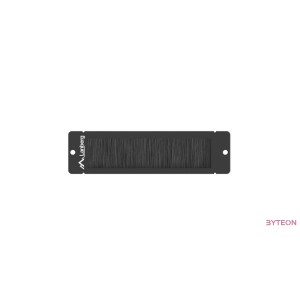 Lanberg cable entry brush panel 10'', black