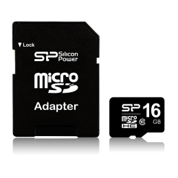 Silicon Power microSDHC 16GB (Class10) SD adapterrel