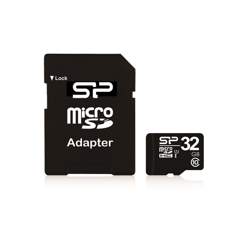 Silicon Power microSDHC 32GB (Class10) SD adapterrel