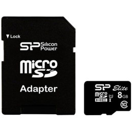 Silicon Power microSDHC 8GB Elite (Class10, UHS-1)