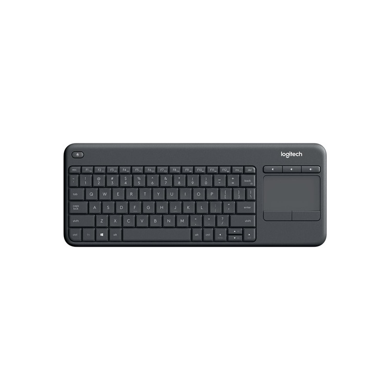 Logitech K400 Plus Touch (ENG, Vez.nélküli) - Fekete