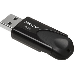 PNY Attaché 4 64GB [USB2.0] - Fekete