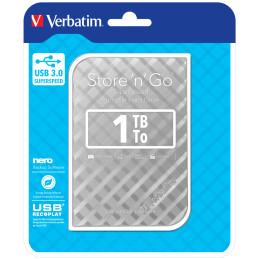 Verbatim Sttore'n'Go Gen2 1TB - Ezüst [2,5"/USB3.0]