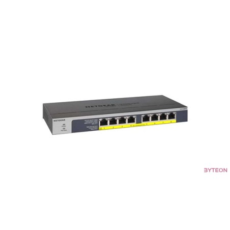 Netgear 8-PT PoE+ Gigabit Switch Metal Budget PoE 123W (GS108PP)
