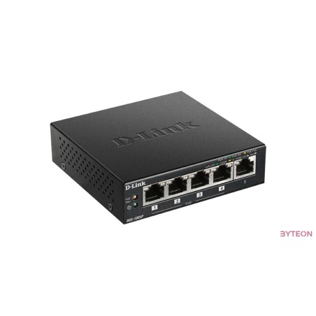 D-Link 5-Port 10/100/1000Mbps Gigabit PoE+ Switch, 60W power budget