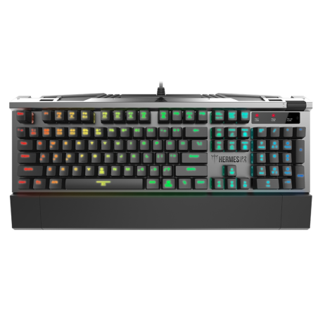 Gamdias HERMES P2 (UK, USB, Blue Switch,RGB) - Fekete