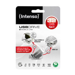 Intenso cMobile Line 32GB (USB-C 3.0/USB-A 3.0)