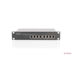 DIGITUS Switch Unmanaged Gigabit 10'' Rack 8-port, 8x10,100,1000Mbps Base-TX