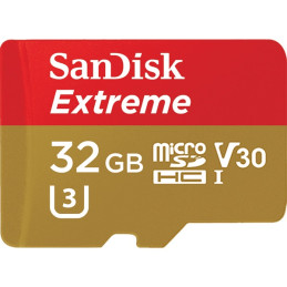 Sandisk 32GB SD micro ( SDHC Class 10) Extreme UHS-I V30 memória kártya adapterrel