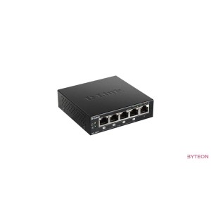 D-Link 5-Port 10/100/1000Mbps Gigabit PoE+ Switch, 60W power budget