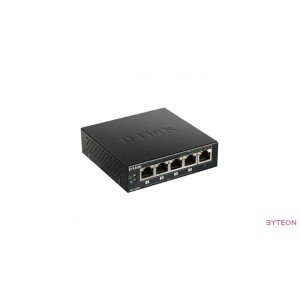 D-Link 5-Port 10/100/1000Mbps Gigabit PoE+ Switch, 60W power budget