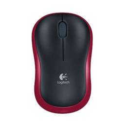 Logitech M185 Optical [Vez.nélküli] - Piros