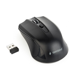 Gembird Wireless optical mouse MUSW-4B-04, 1600 DPI, nano USB, black