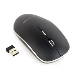 Gembird Wireless optical mouse MUSW-4B-01, 1600 DPI, nano USB, black