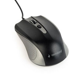 Gembird optical mouse MUS-4B-01-GB, 1200 DPI, USB, Black/spacegray