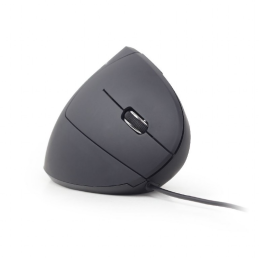 Gembird Ergonomic 6-button optical mouse MUS-ERGO-01, 3200 DPI, USB, Black