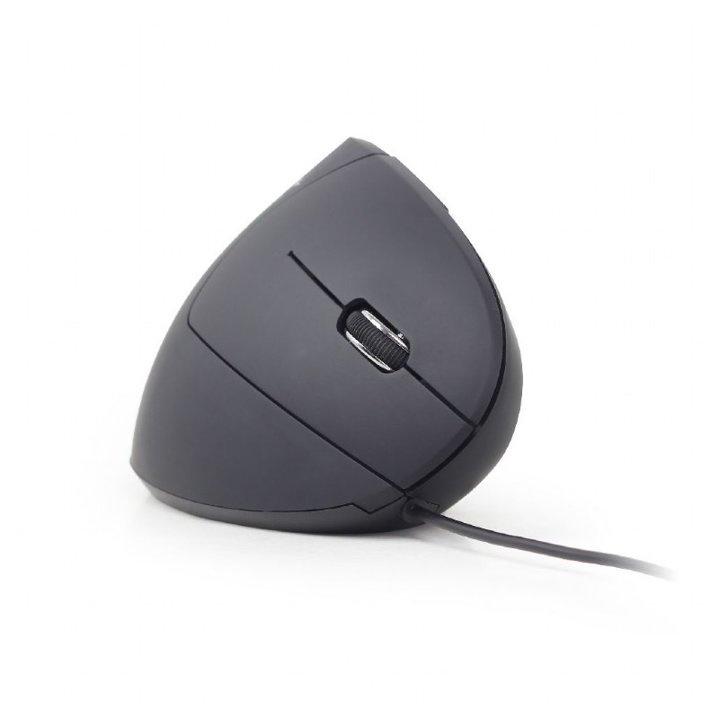 Gembird Ergonomic 6-button optical mouse MUS-ERGO-01, 3200 DPI, USB, Black