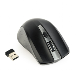 Gembird Wireless optical mouse MUSW-4B-04-GB, 1600 DPI, nano USB,spacegrey/black