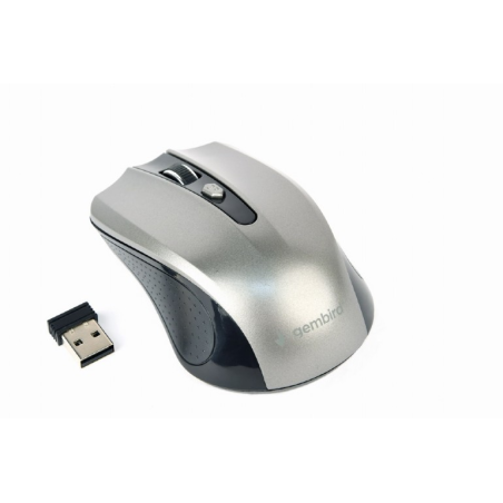 Gembird Wireless optical mouse MUSW-4B-04-BG, 1600 DPI, nano USB,black/spacegrey