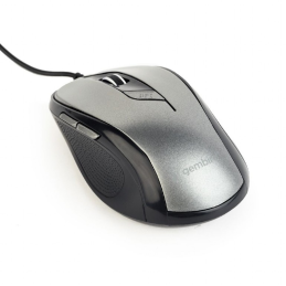 Gembird optical mouse MUS-6B-01-BG, 1600 DPI, USB, Black/spacegrey