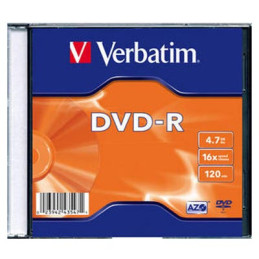 Verbatim DVD-R [ slim jewel case 100 | 4,7GB | 16x ]