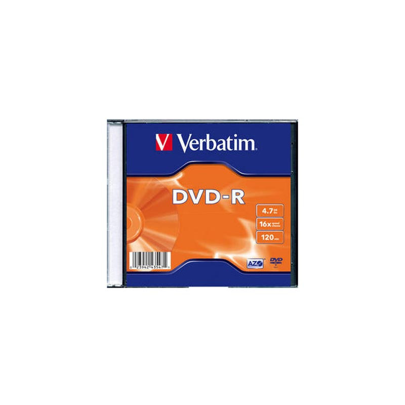 Verbatim DVD-R [ slim jewel case 100 | 4,7GB | 16x ]